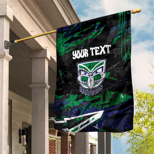 Personalized New Zealand Warriors Garden Flag Graffiti Grunge Abstract Urban Street Style Design