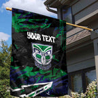Personalized New Zealand Warriors Garden Flag Graffiti Grunge Abstract Urban Street Style Design