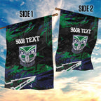Personalized New Zealand Warriors Garden Flag Graffiti Grunge Abstract Urban Street Style Design