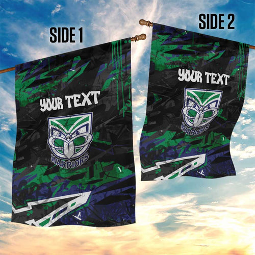 Personalized New Zealand Warriors Garden Flag Graffiti Grunge Abstract Urban Street Style Design