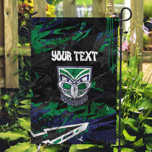 Personalized New Zealand Warriors Garden Flag Graffiti Grunge Abstract Urban Street Style Design