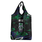 Personalized New Zealand Warriors Grocery Bag Graffiti Grunge Abstract Urban Street Style Design