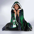 Personalized New Zealand Warriors Hooded Blanket Graffiti Grunge Abstract Urban Street Style Design