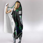 Personalized New Zealand Warriors Hooded Blanket Graffiti Grunge Abstract Urban Street Style Design