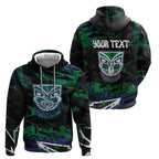 Personalized New Zealand Warriors Hoodie Graffiti Grunge Abstract Urban Street Style Design