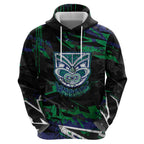 Personalized New Zealand Warriors Hoodie Graffiti Grunge Abstract Urban Street Style Design