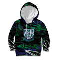 Personalized New Zealand Warriors Kid Hoodie Graffiti Grunge Abstract Urban Street Style Design