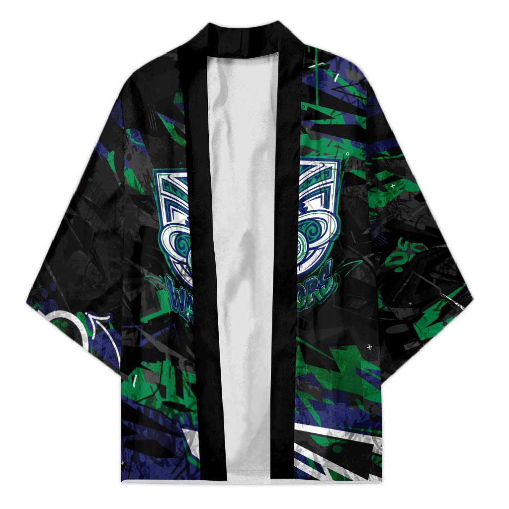 Personalized New Zealand Warriors Kimono Graffiti Grunge Abstract Urban Street Style Design