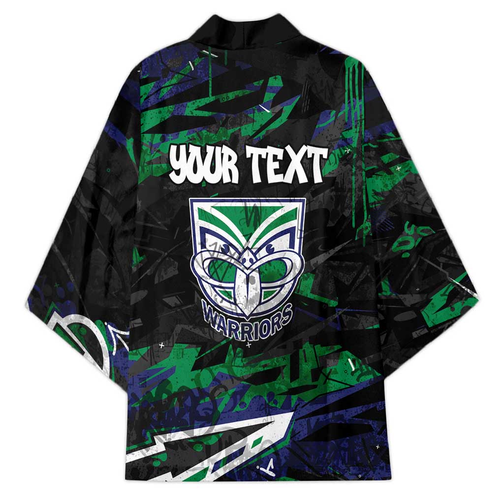 Personalized New Zealand Warriors Kimono Graffiti Grunge Abstract Urban Street Style Design