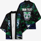 Personalized New Zealand Warriors Kimono Graffiti Grunge Abstract Urban Street Style Design