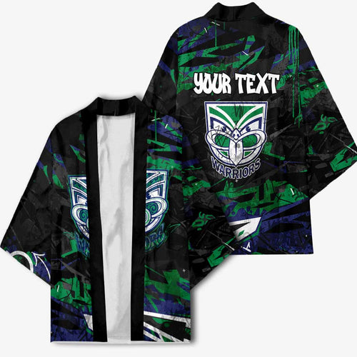 Personalized New Zealand Warriors Kimono Graffiti Grunge Abstract Urban Street Style Design