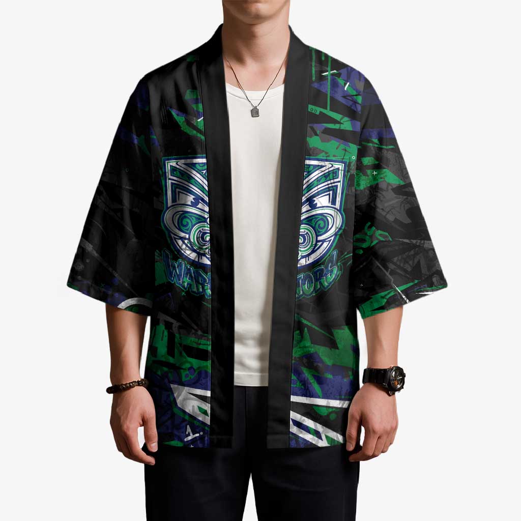 Personalized New Zealand Warriors Kimono Graffiti Grunge Abstract Urban Street Style Design