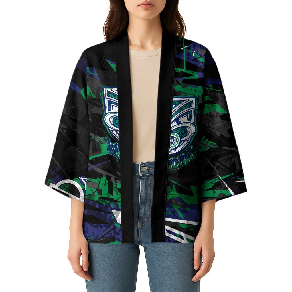 Personalized New Zealand Warriors Kimono Graffiti Grunge Abstract Urban Street Style Design