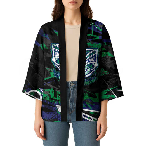 Personalized New Zealand Warriors Kimono Graffiti Grunge Abstract Urban Street Style Design