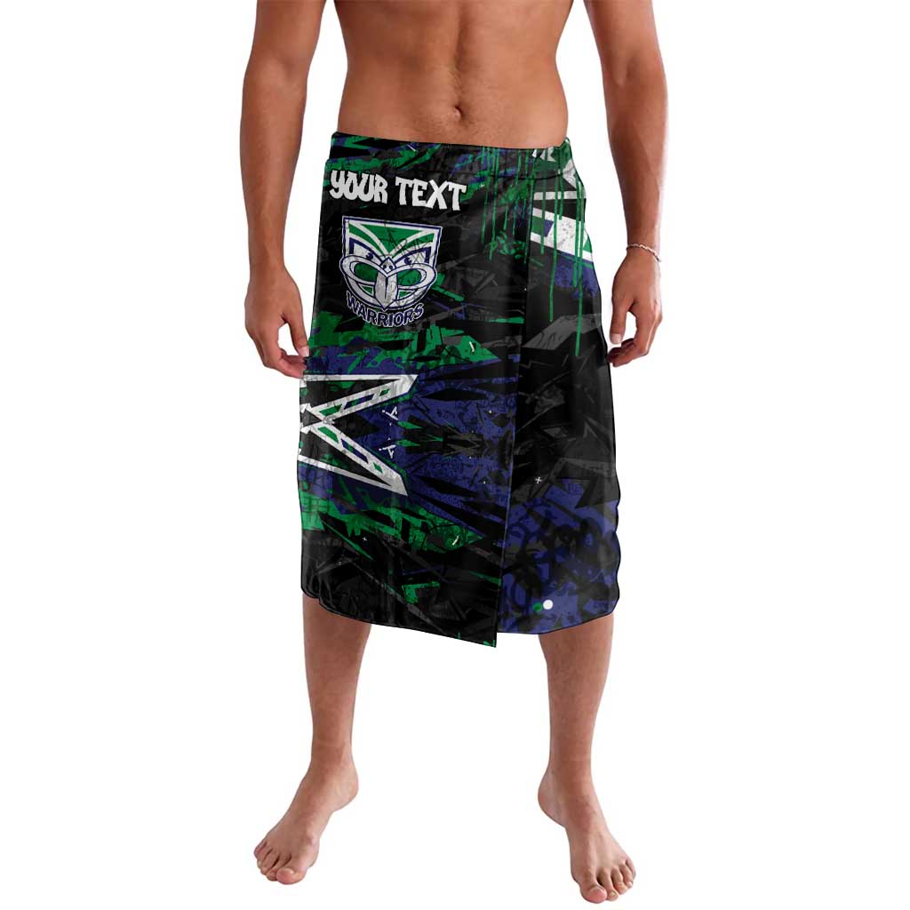 Personalized New Zealand Warriors Lavalava Graffiti Grunge Abstract Urban Street Style Design