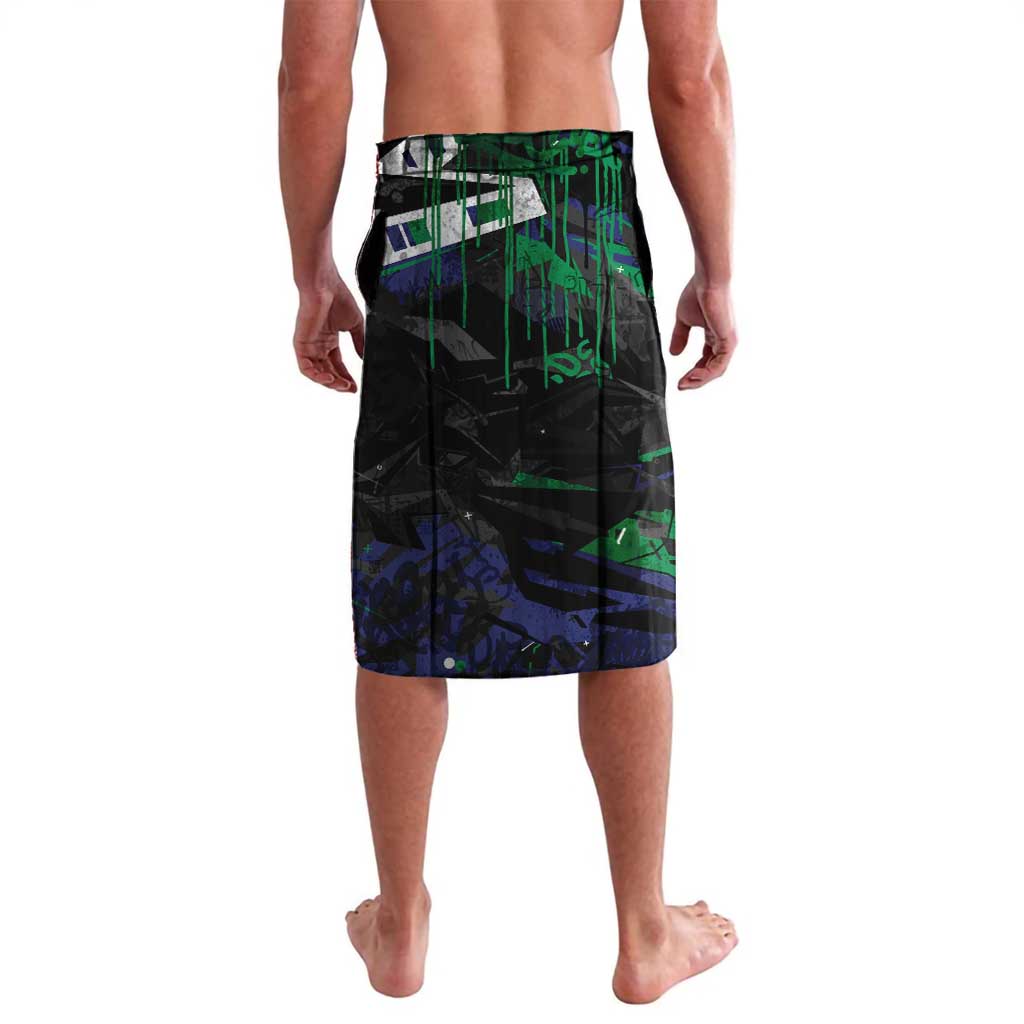 Personalized New Zealand Warriors Lavalava Graffiti Grunge Abstract Urban Street Style Design