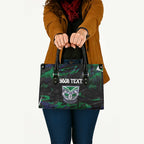 Personalized New Zealand Warriors Leather Bag Graffiti Grunge Abstract Urban Street Style Design