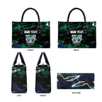 Personalized New Zealand Warriors Leather Bag Graffiti Grunge Abstract Urban Street Style Design