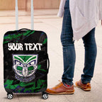 Personalized New Zealand Warriors Luggage Cover Graffiti Grunge Abstract Urban Street Style Design