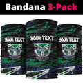 Personalized New Zealand Warriors Neck Gaiter Graffiti Grunge Abstract Urban Street Style Design