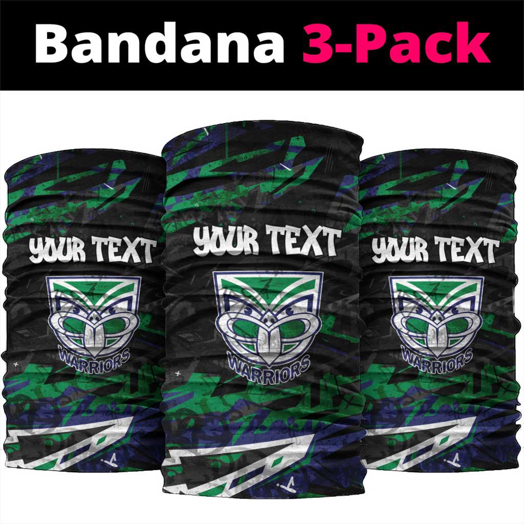 Personalized New Zealand Warriors Neck Gaiter Graffiti Grunge Abstract Urban Street Style Design