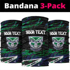 Personalized New Zealand Warriors Neck Gaiter Graffiti Grunge Abstract Urban Street Style Design