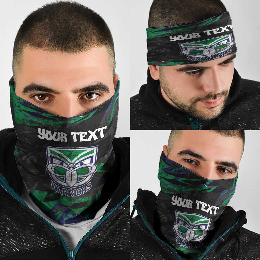Personalized New Zealand Warriors Neck Gaiter Graffiti Grunge Abstract Urban Street Style Design