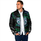 Personalized New Zealand Warriors Padded Jacket Graffiti Grunge Abstract Urban Street Style Design