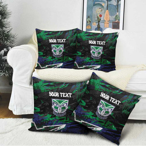 Personalized New Zealand Warriors Pillow Cover Graffiti Grunge Abstract Urban Street Style Design