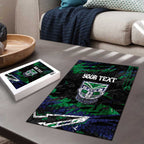 Personalized New Zealand Warriors Puzzle Graffiti Grunge Abstract Urban Street Style Design