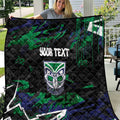 Personalized New Zealand Warriors Quilt Graffiti Grunge Abstract Urban Street Style Design