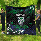Personalized New Zealand Warriors Quilt Graffiti Grunge Abstract Urban Street Style Design
