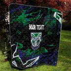 Personalized New Zealand Warriors Quilt Graffiti Grunge Abstract Urban Street Style Design