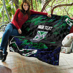 Personalized New Zealand Warriors Quilt Graffiti Grunge Abstract Urban Street Style Design