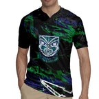 Personalized New Zealand Warriors Rugby Jersey Graffiti Grunge Abstract Urban Street Style Design
