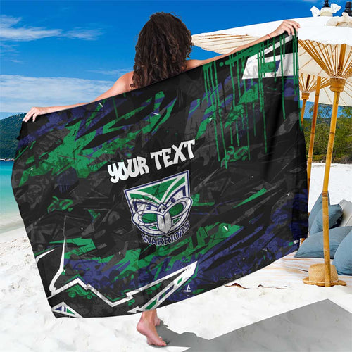 Personalized New Zealand Warriors Sarong Graffiti Grunge Abstract Urban Street Style Design
