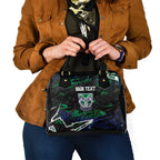 Personalized New Zealand Warriors Shoulder Handbag Graffiti Grunge Abstract Urban Street Style Design