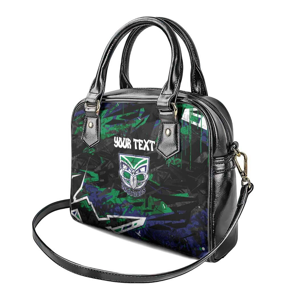 Personalized New Zealand Warriors Shoulder Handbag Graffiti Grunge Abstract Urban Street Style Design
