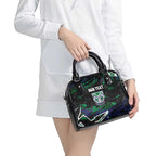 Personalized New Zealand Warriors Shoulder Handbag Graffiti Grunge Abstract Urban Street Style Design