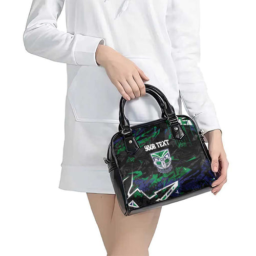 Personalized New Zealand Warriors Shoulder Handbag Graffiti Grunge Abstract Urban Street Style Design