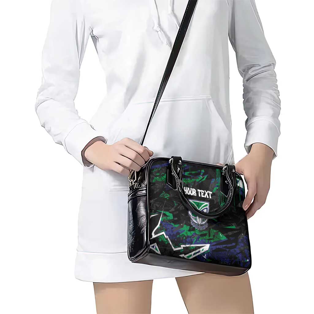 Personalized New Zealand Warriors Shoulder Handbag Graffiti Grunge Abstract Urban Street Style Design