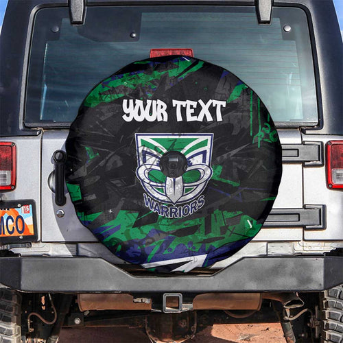 Personalized New Zealand Warriors Spare Tire Cover Graffiti Grunge Abstract Urban Street Style Design