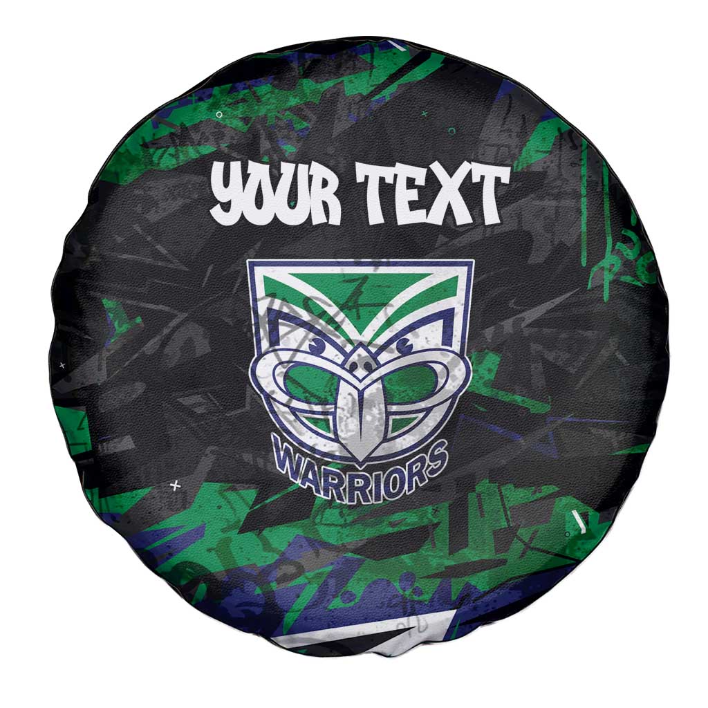 Personalized New Zealand Warriors Spare Tire Cover Graffiti Grunge Abstract Urban Street Style Design