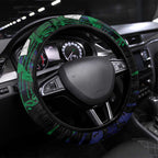 New Zealand Warriors Steering Wheel Cover Graffiti Grunge Abstract Urban Street Style Design