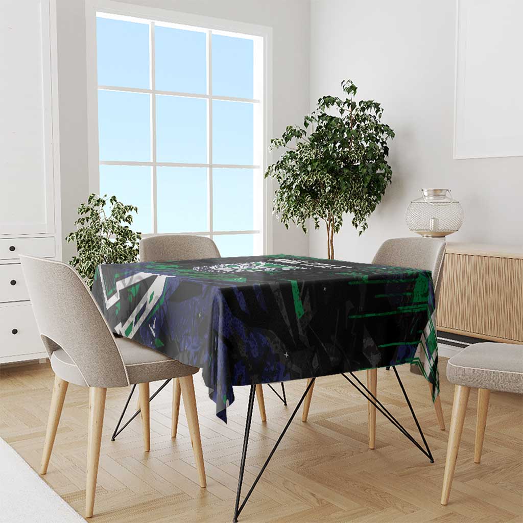 Personalized New Zealand Warriors Tablecloth Graffiti Grunge Abstract Urban Street Style Design