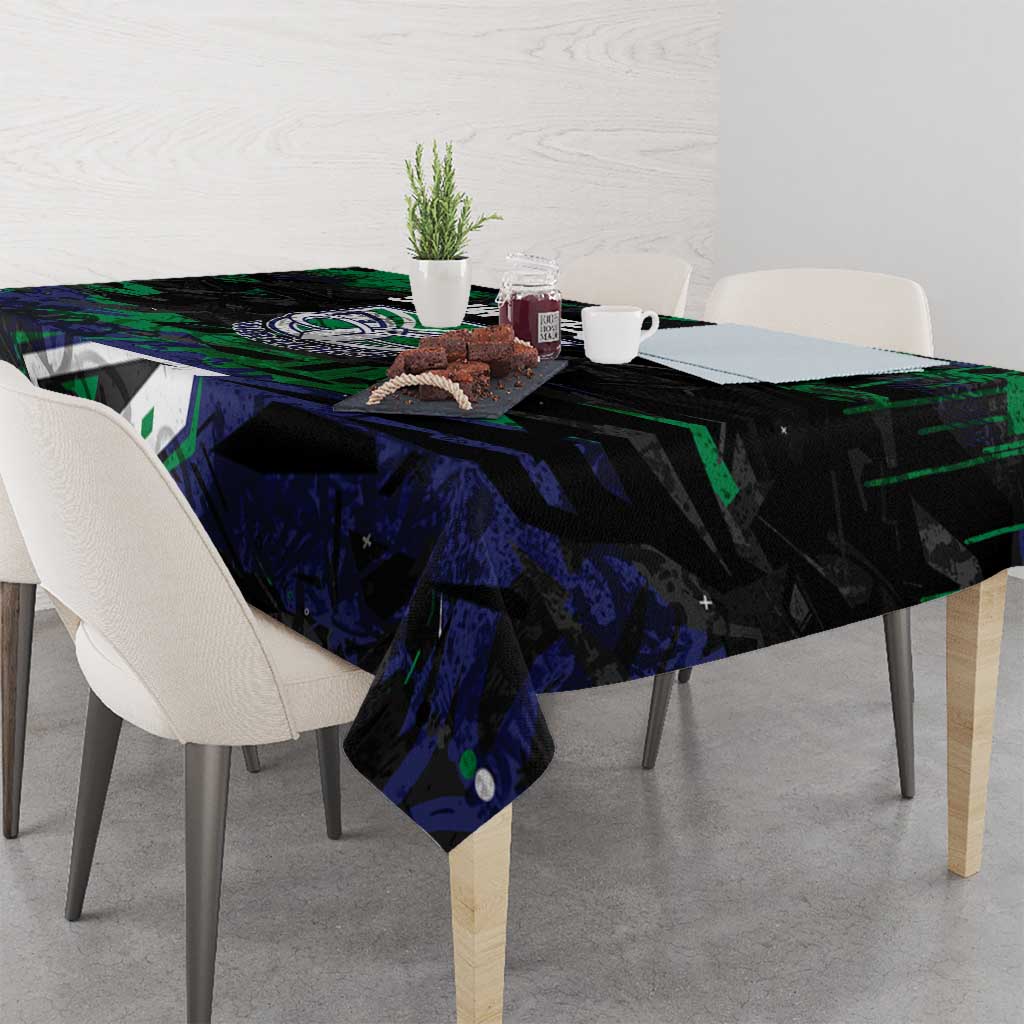 Personalized New Zealand Warriors Tablecloth Graffiti Grunge Abstract Urban Street Style Design