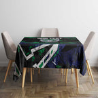 Personalized New Zealand Warriors Tablecloth Graffiti Grunge Abstract Urban Street Style Design