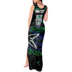 Personalized New Zealand Warriors Tank Maxi Dress Graffiti Grunge Abstract Urban Street Style Design