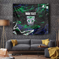 Personalized New Zealand Warriors Tapestry Graffiti Grunge Abstract Urban Street Style Design