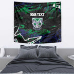 Personalized New Zealand Warriors Tapestry Graffiti Grunge Abstract Urban Street Style Design